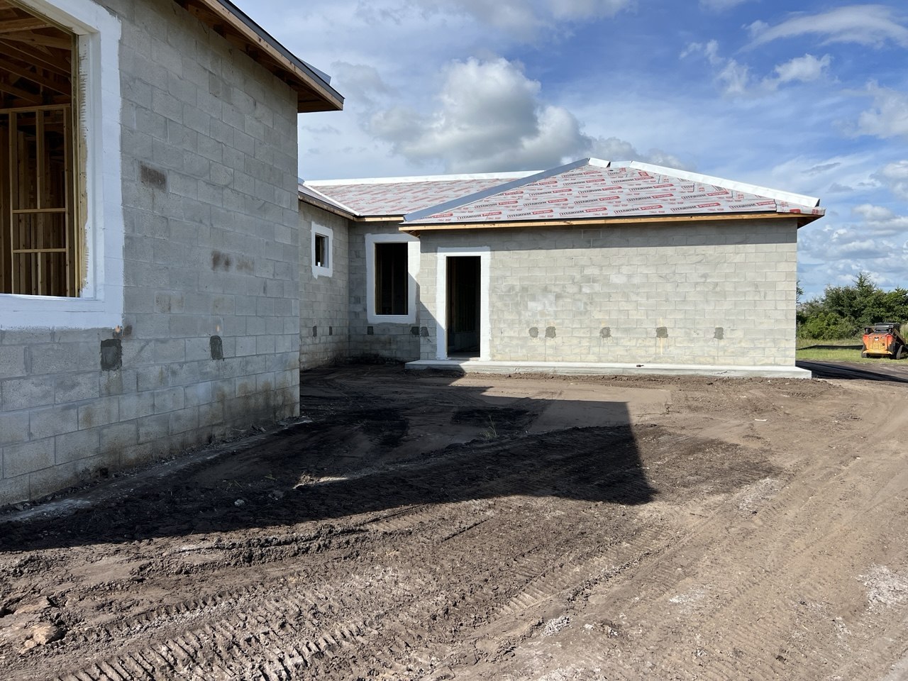 Cassata custom home construction progress in Sarasota